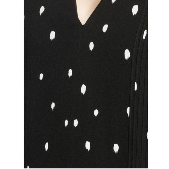 3.1 Phillip Lim Snowbird Printed Silk Dress with High-Low Hem / Size 2 / Black - Picture 6 of 11